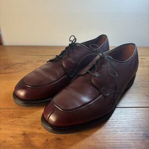 VTG Allen Edmonds Kennett 9574 Merlot Burnished Split Algonquin Toe Derby 8 E
